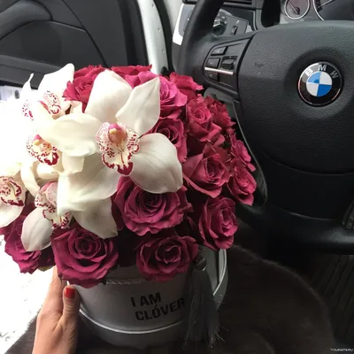 Flowers x BMW | Букет из роз, Цветочные композиции, Романтические идеи