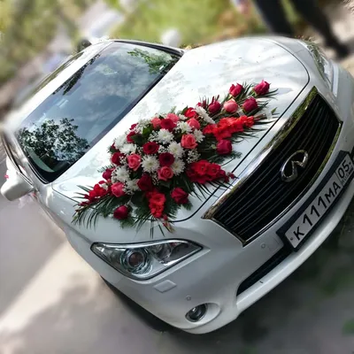 Украшение на свадебный автомобиль в прокат в Воронеже.