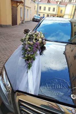 Вариант украшений для свадебного авто №31, украшение авто на свадьбу в  Великом Новгороде