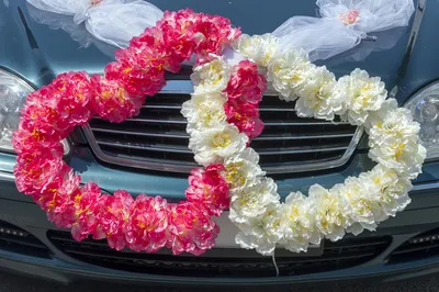 Украшение машин на свадьбу - оформление свадебных машин, свадебное украшение  на машину - Декор Свадеб
