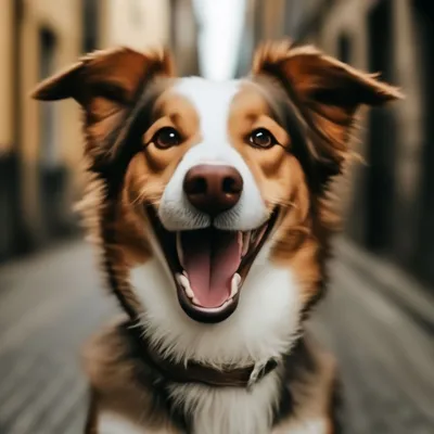 Страшная улыбающаяся собака - 77 фото