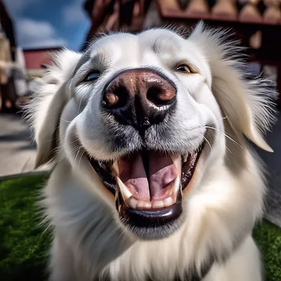 Собака-улыбака: начни свой день с улыбки. Фотоподборка в помощь | Жизнь  Животных | Дзен