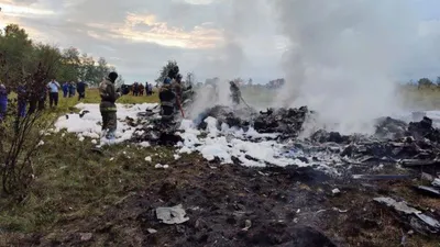 Частный самолет разбился в Тверской области, среди пассажиров был Пригожин  - РИА Новости, 23.08.2023