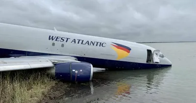 Частный самолёт упал на пляж Финского залива в Кронштадте