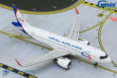 Модель самолета Airbus A321 Уральские авиалинии | AliExpress