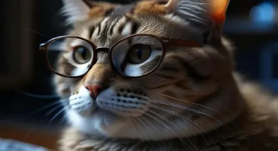 Самый главный кот фото в HR стиль…» — создано в Шедевруме