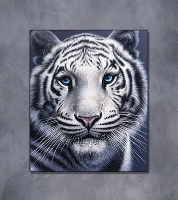 Картина Белый Тигр | Белый тигр, Картины, Животные