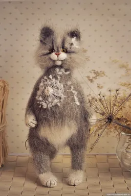 Вязанные коты, автор Ольга Бессогонова - Вязаные игрушки крючком и спицами  | Бэйбики - 103750