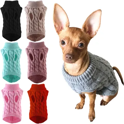 Одежда для домашних животных, теплые свитера, осенние и зимние, шерстяные  вязаные изделия для собак и кошек - купить с доставкой по выгодным ценам в  интернет-магазине OZON (1301378473)