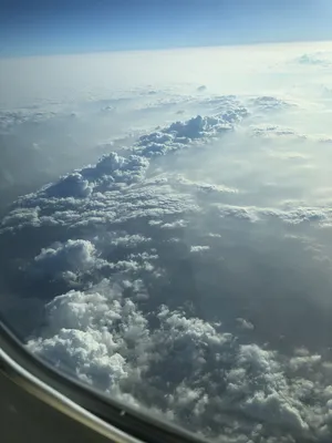 Вид облаков с самолёта | Пикабу