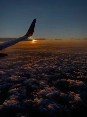Вид из окна самолёта | Путешествия, Туризм, Закаты