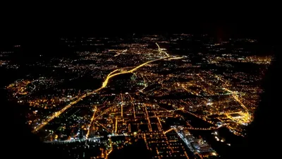 Из самолета ночью (28 фото) - красивые картинки и HD фото