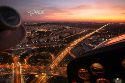 Вид из самолета (фото): посадка, взлет, ночь, кабина пилота