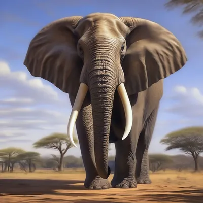Красная книга|Африканский слон | Пикабу
