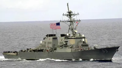 Американский военный корабль прошел через Тайваньский пролив