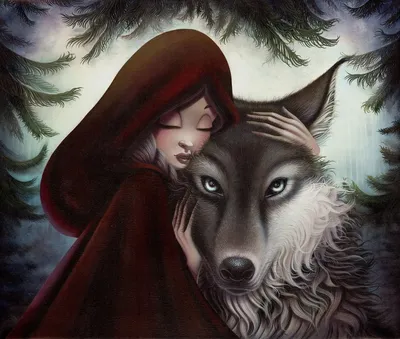 Сказочный волк из Красной Шапочки на фото в 4k разрешении