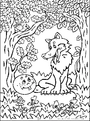 Картинки волка из сказки Колобок: новое изображение