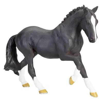 Вороная лошадь лежит Stock Photo | Adobe Stock