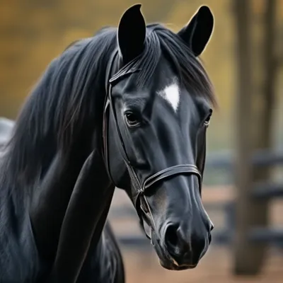 Черный вороной конь, эстетично, …» — создано в Шедевруме