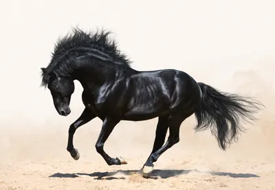 Черный конь | Пикабу