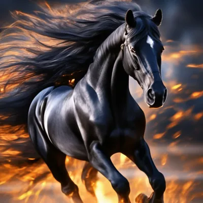 Лошадь Черный Конь Грива На - Бесплатное фото на Pixabay - Pixabay