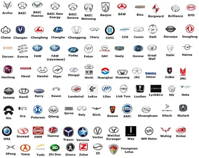 Все марки китайских автомобилей фото фотографии