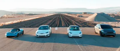 Все модели Tesla на одном треке: кто победит? — видео на HEvCars