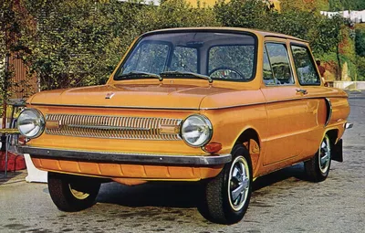 Запорожец автомобиль ЗАЗ-968, оранжевый…» — создано в Шедевруме