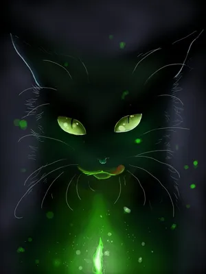 Зеленый кот картинка - 82 фото