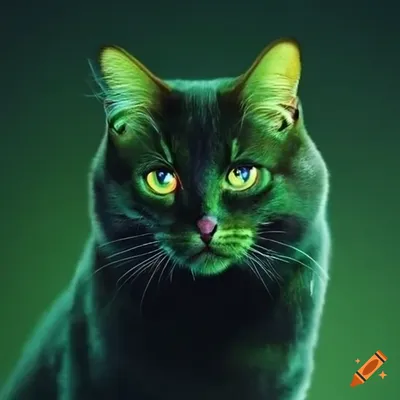 Зеленые коты - 67 фото