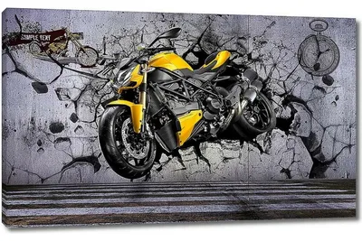 Желтый мотоцикл на фото для Windows