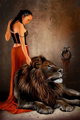 Женщина лев знак зодиака с тё…» — создано в Шедевруме