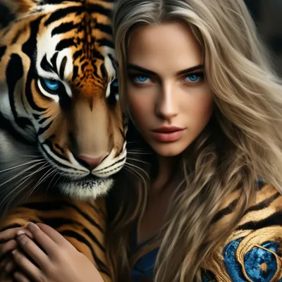 Созданный Ии Женщина Тигр Верховая - Бесплатное изображение на Pixabay -  Pixabay