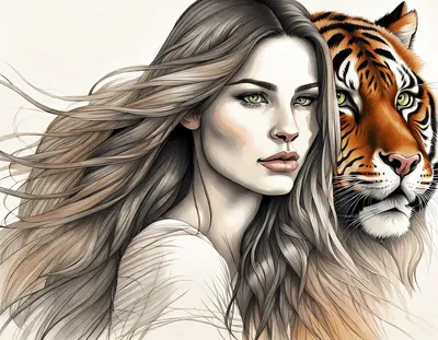 Женщина С Изображением Тигра — стоковые фотографии и другие картинки Тигр -  Тигр, Женщины, Азия - iStock