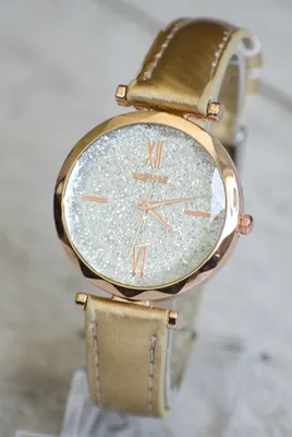 Spoo-Design | 30 мм - Маленькие женские часы из розового золота с сетчатым  ремешком, розовое золото | Женские наручные часы (D)