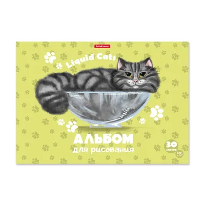 Альбом для рисования на клею ErichKrause Жидкие коты, А4, 30 листов -  Элимканц