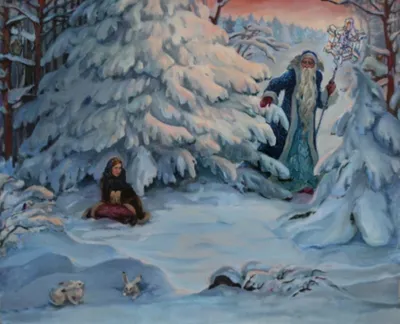 Фото Зимнего леса из сказки Морозко в формате jpg