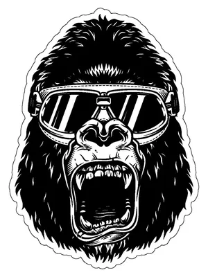 Страшная злая обезьяна в клетке …» — создано в Шедевруме