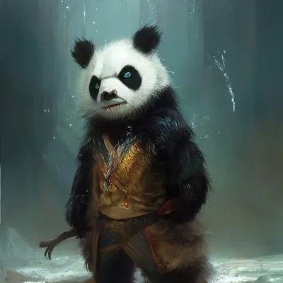 Злая панда» — создано в Шедевруме
