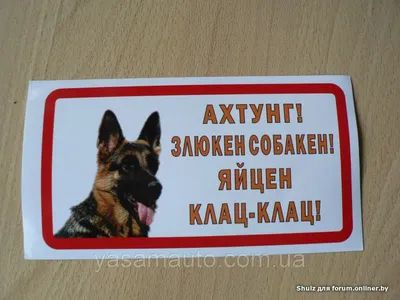 Информационная табличка \"Злюкен собакен\" 270x190 мм из пластика 3 мм (Ф) —  купить в интернет-магазине по низкой цене на Яндекс Маркете