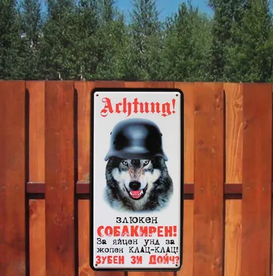 Табличка на даче: «Ахтунг! Злюкен собакен! Яйцен клац-клац!»😄 И другие  смешные и веселые дачные украшения, берите на заметку | Современная дача |  Дзен