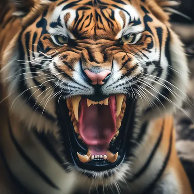 Злой тигр фото фотографии