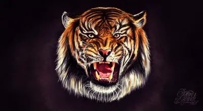 Призрачный полупрозрачный злой тигр …» — создано в Шедевруме