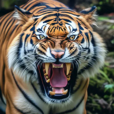 Злой тигр - красивые фото