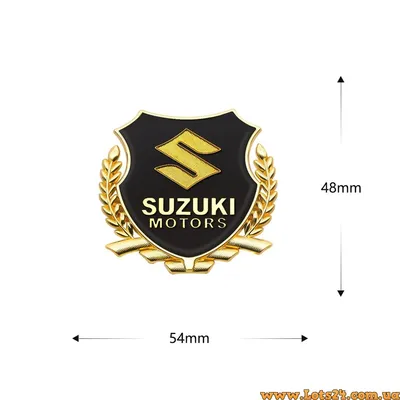 1PC 2.125\" 3D Emblem Decal Logo Fairing \"S\" Logo Sticker Suzuki  Black+Chrome Red | eBay