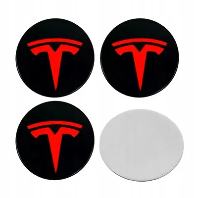 Купить 4Шт.. Tesla Эмблема Значок Наклейка На Дисков 56Mm Оригинал — в  Украине