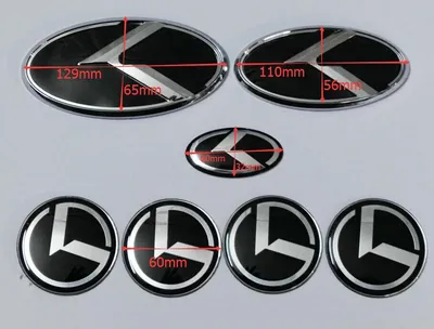 Kia эмблема логотип значок 15х7.5 см | AliExpress