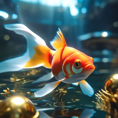 Золотая рыбка в формате webp: скачай без потери качества