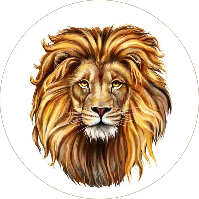 Золотой лев, с большими красивыми …» — создано в Шедевруме