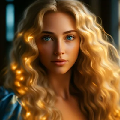 Изысканные Золотые волосы Рапунцель: Фото в формате jpg с высоким разрешением